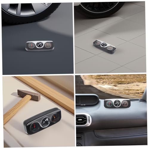 Bola de brújula para coche con termómetro e higrómetro interior 7