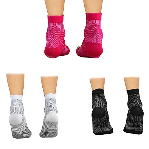 Meias, Andoer Mangas de compressão para pés, masculino, feminino, meias de compressão com apoio de s