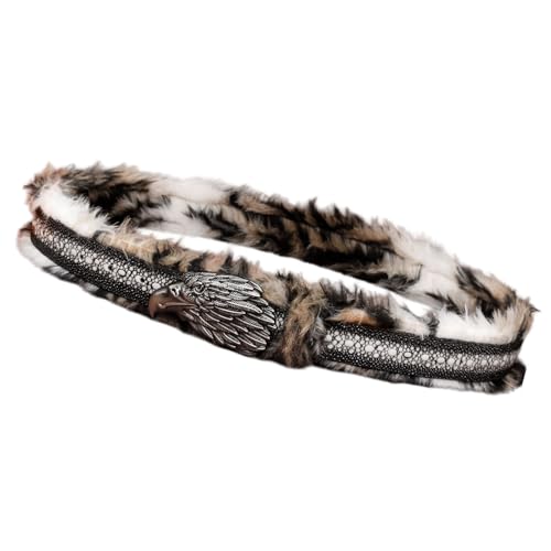 Ceinture en peluche pour affronter l'hiver avec un style cowboy vintage