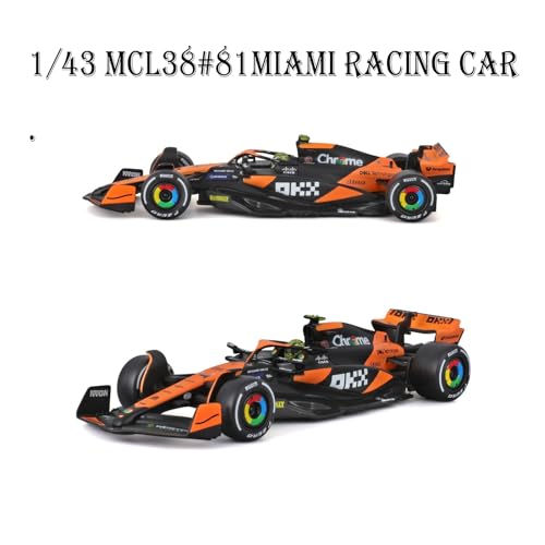 Modelo de coche de carrera Mcl38 1:43 edición 2024 miniatura 2