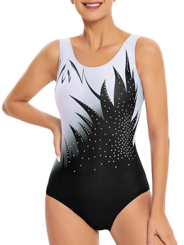 Image of Arshiner Women's Ballet Tank Leotards Gymnastics Dance Cute Ballerina Adult 80s Leotard Bodysuit