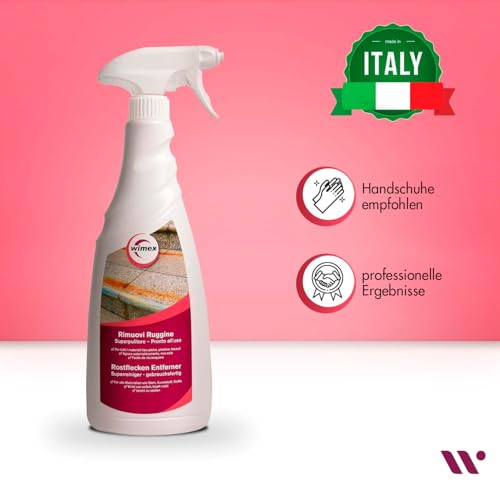 Wimex® Rostentferner Spray für Rostflecken auf allen Oberflächen und Stoffen. 750 ml