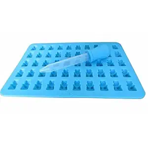 50 Cavities Silicone Bear Designed Gummy Jelly Candy Mold Maker Cookware