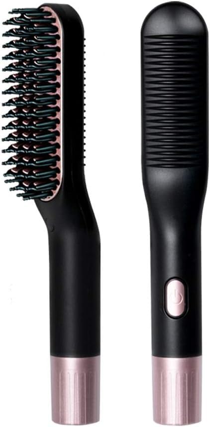 NANZU Multifunctional Professional Hair Straightener Tourmaline Ceramic Hair Curler Brush Hair Comb Straighteners Curling Hair Iron