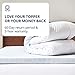 ViscoSoft Pillow Top Latex Mattress Topper Queen - Made in USA Serene 3 Inch Gel Latex Mattress Pad and Cover