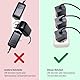 GEQUDIO Netzteil 5V / 2A kompatibel für Yealink T85W T87W T73U T73W T74U T77U T74W T54W, Snom, Fanvil, IP Telefone - Schmaler Adapter energiesparend - Universal Ladegerät mit Hohlstecker - 1er Pack
