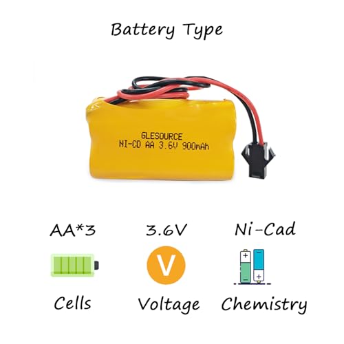 XUNTU 3.6V 900mAh AA ELB-B001 Replacement NiCad Battery Compatible for Lithonia ELB-B001 Lithonia EU2 LED Interstate ANIC1566 Unitech 0253799 Emergency Light/Exit Light (10 Pack) by XUNTU - Image 3