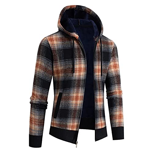 Veste de survêtement zippée homme chaude en velours noir M