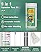 Pawfly 9 in 1 Aquarium Test Kit Fish Tank Testing Strip for pH Chlorine Nitrate Nitrite Carbonate Hardness Total Alkalinity Iron Copper, Freshwater Saltwater Test Kit, 100 Strip