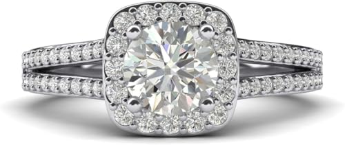 Bague fiançailles diamant simulé CLSDRZC cadeau anniversaire de mariage