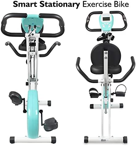 SereneLife Indoor Folding Stationary Exercise Bike - Foldable Stationary Bike Cycling Cardio Workout Equipment - Compact Home Bicycle Fitness Machine w/ 8 Resistance Level, Pulse Monitoring SLXB18 7 SereneLife Indoor Folding Stationary Exercise Bike - Foldable Stationary Bike Cycling Cardio Workout Equipment - Compact Home Bicycle Fitness Machine w/ 8 Resistance Level, Pulse Monitoring SLXB18