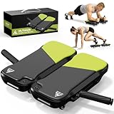 Upgrade Ab Roller Wheel Detachable Abdominal Wheel With 360° for Core Workout, Multi-Directional Abs Roller Board For Full body exercise Home Gym of All Fitness Levels, Ab Trainer with 8 Wheels