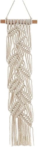 Tapiz de macramé para colgar en la pared cuerda bohemia tejida a mano para decoración del hogar dormitorio sala de estar decoración del hogar color