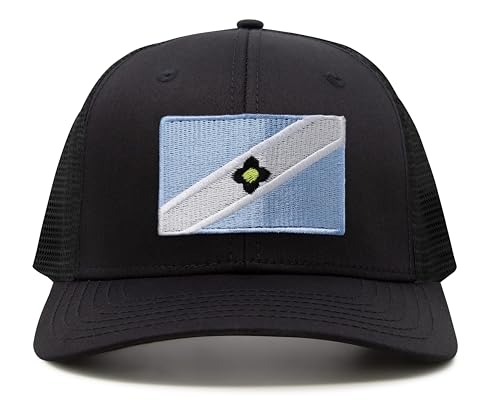 Image of International Tie City Hat for Men and Women, Adjustable Snapback Trucker Baseball Cap with Embroidered Patch