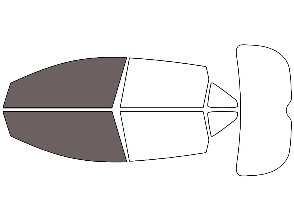Rvinyl Window Tint Kit Compatible with Nissan Murano 2015-2024 - Front Precut Kit - 35%