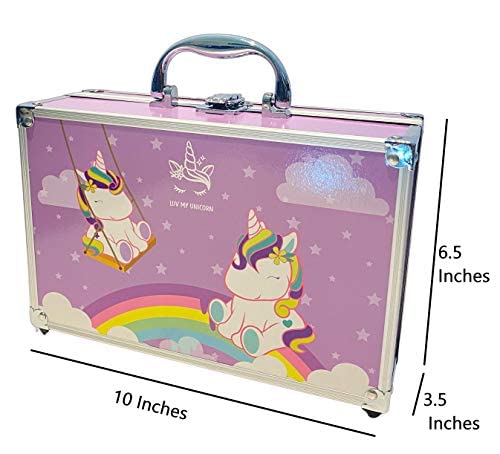 Miniatura 4 de Kit de maquillaje todo en uno de BR con sombra de ojos rubor polvo lápiz labial y más set de regalo para Navidad Rosado