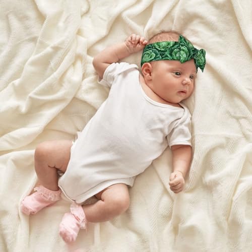 Green Cabbage Novelty Baby Girl Bows And Headbands 6-12 Months For Baby Girls Newborn Infant Toddlers4