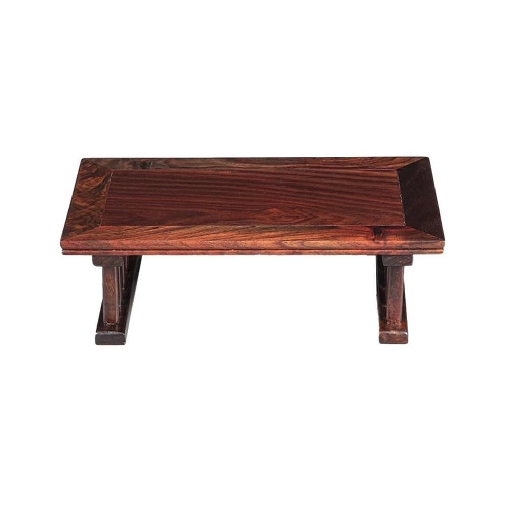 birene Vase Stand Rectangular Red Acid Twig Bonsai Base, Vases Plants Sculpture Teapots Display Brackets