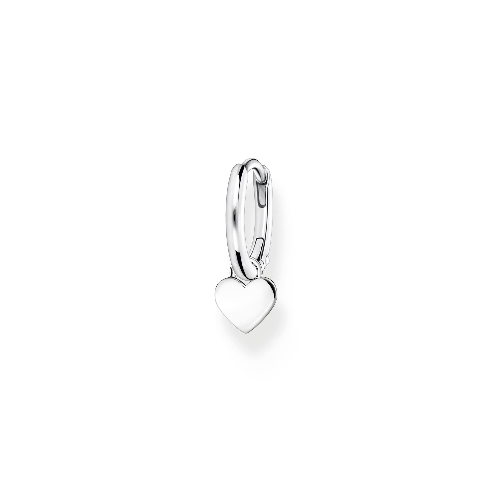 Thomas Sabo Einzel Creole mit Herz Anhänger 925 Sterling Silber CR696