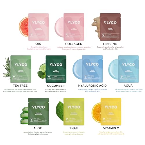 Korean Hydrating Face Mask Pack - 10 Varieties for All Skin Types - Image 3