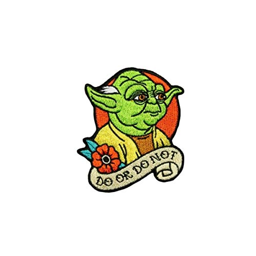 Patch Star Wars Yoda pour réparer vêtement troué écusson thermocollant veste