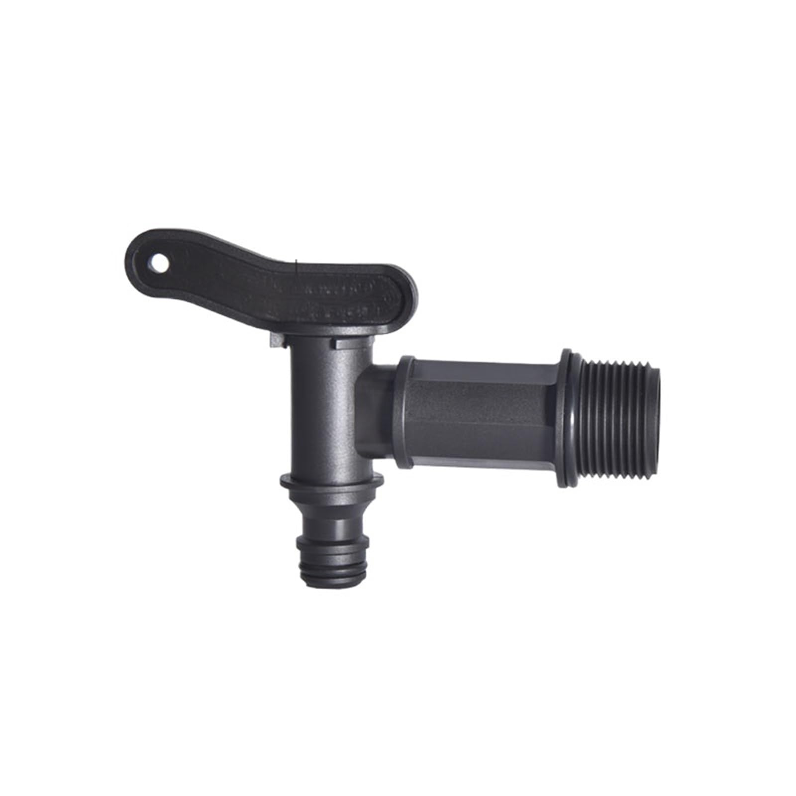 Taps S60x6 Thread Plastic IBC Tank Tap to 1/2 Home Connector Barrel Joint Exhaust Faucet Switch Fitting Garden Hose Connection for Garden(IBC Tank Tap-B)