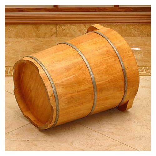 Bañera de madera para pies de roble natural miniatura 3