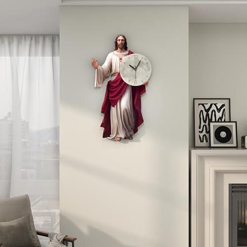 FLEBLE Wall Clock for Living Room Decor Wall Clocks Battery Operated Silent