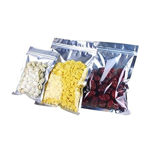 HUAIXIAOHAI Rensa aluminiumfoliepåse för matpaket med påse Zip Ziplock Lock Bag hållbar (Color : 14x19cm 100pc)