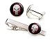 Punisher Tie Clip, Skull Cufflinks, DC Comics Jewelry, Justice League Superhero Wedding Party Gifts, Groomsmen Gift, Fathers Day Present