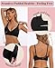 BOUFOR Deep V Bra Low Cut Sexy Push Up Bralettes for Women Padded Comfy Smoothing Wireless Lifting Bras Seamless Bralette, Black, L
