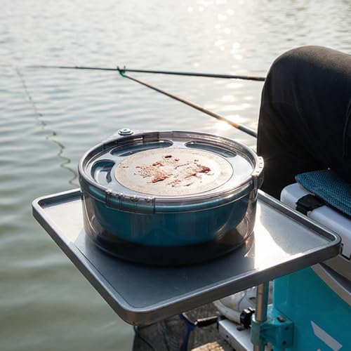 Conteneur rotatif à double compartiment pour appâts de pêche outdoor