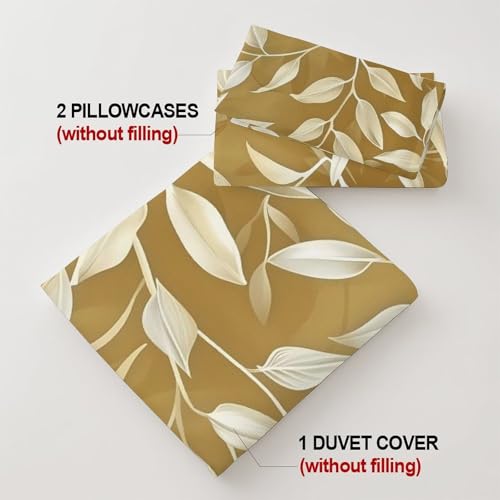 Drap-housse feuillage 3D doux en microfibre premium 90x200 - 8