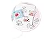 Produktbild KATTERS Hamster Baby Label Aufkleber Set dekorative Briefpapier Aufkleber Scrapbooking DIY Tagebuch Album Stick Lable