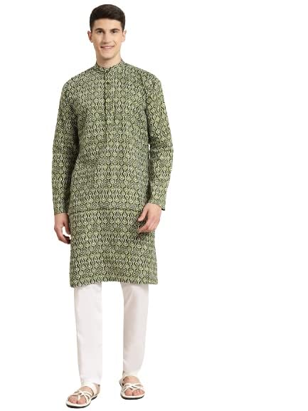 Image of SOJANYA (Since 1958, Men's Silk Blend Grey Kurta Pyjama & Silk Blend Jacket Combo