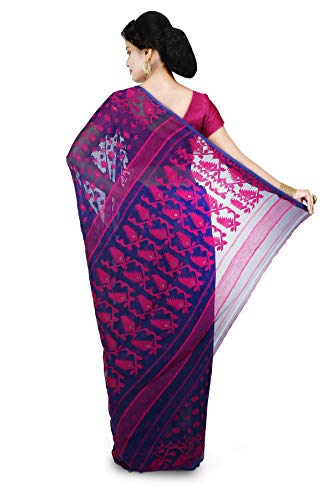 Image of WoodenTant Women's Cotton Silk Saree Without Blouse Piece