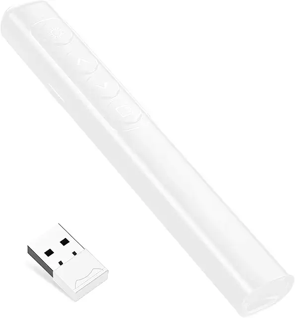 Presentador Inalámbrico Puntero Láser con Control Remoto USB para Presentaciones y Oficina