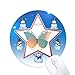 DIYthinker Baby Pink & amp; Blue Butterfly Collection Muñeco de Nieve Mouse Pad Redondo Star Mat