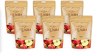 Nemra Red Apple Air Dried Fruit Chips, (Pack Of 6)