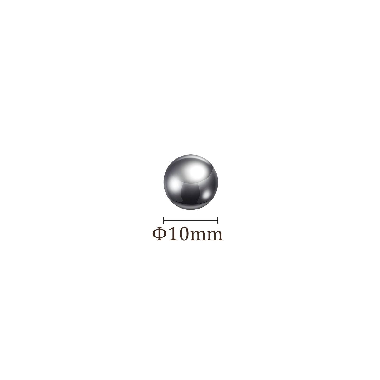 Precisione Sfere 10mm Acciaio al Carbonio Lucido per Cuscinetti 100pz