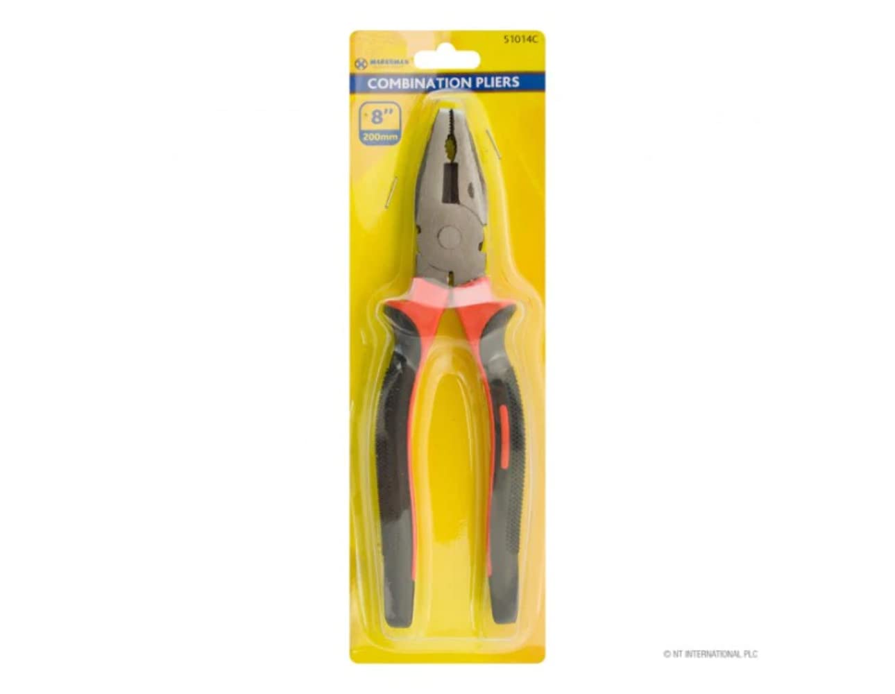 Marksman Tri-Colour 8” 200Mm Soft Grip Combination Pliers Cutting Plier Strong & Durable (1)