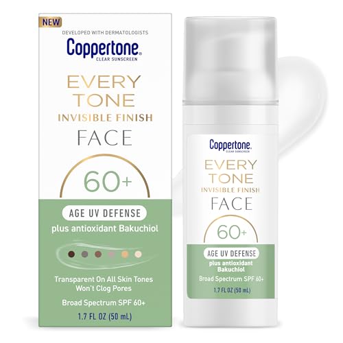 Coppertone Every Tone Invisible Finish Age UV Defense Face Sunscreen SPF 60+