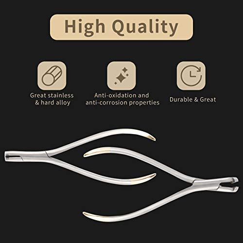 Distal End Cut Plier With Mini Head & Longer Handle, Hold & Cut Hard And Soft Wire Orthodontic Cutter Dental Surgical Instrument Tool #TOP2