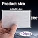 SmallCat 100 Pcs Perm Papers for Hair, High-Temperature Thickened Resistant End Papers for Hair Perm, Disposable Hairs Curling Paper for Salon Barber Shop Home - White