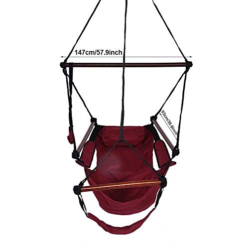 Chaise suspendue hamac de qualité supérieure avec repose-pieds