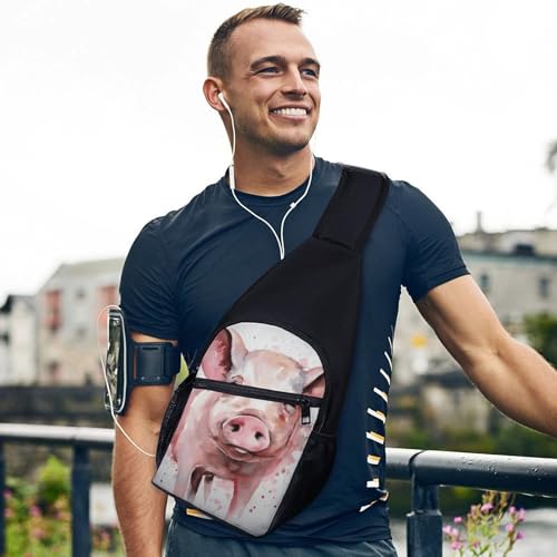 Bolso tipo sling casual para viaje y senderismo unisex miniatura 3