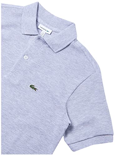 Camisa polo Regular Fit, Lacoste, Meninos, Cinza Mescla, 10