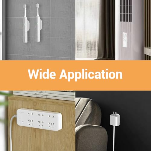 JIYIN 4Pcs Remote Control Holder, Magnetic Remote Control Holder, Remote Holder Wall Mount, Hole Free Remote Control Organizers Storage for TV, Fan, and Air Conditioner Wall Holder(White) - Cosy Home Interiors JIYIN 4Pcs Remote Control Holder, Magnetic Remote Control Holder, Remote Holder Wall Mount, Hole Free Remote Control Organizers Storage for TV, Fan, and Air Conditioner Wall Holder(White) - Image 7