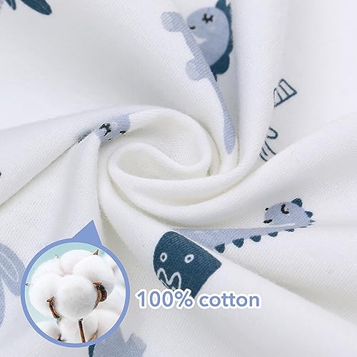 Image of Miracle Baby Long Sleeve Sleep Sack 2-Pack, 100% Cotton Wearable Blanket Baby Sleeping Bag for Newborn Infant Toddler