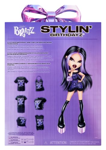 Bratz Stylin' Birthdayz Modepuppe - Jade mit Unisex-T-Shirt in Größe XL – Ansicht 9